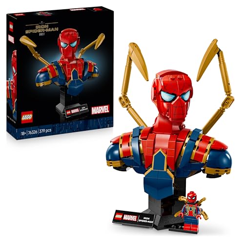 Detalle de LEGO Marvel Iron Spider-Man Bust 76326 – Display Model for Adults