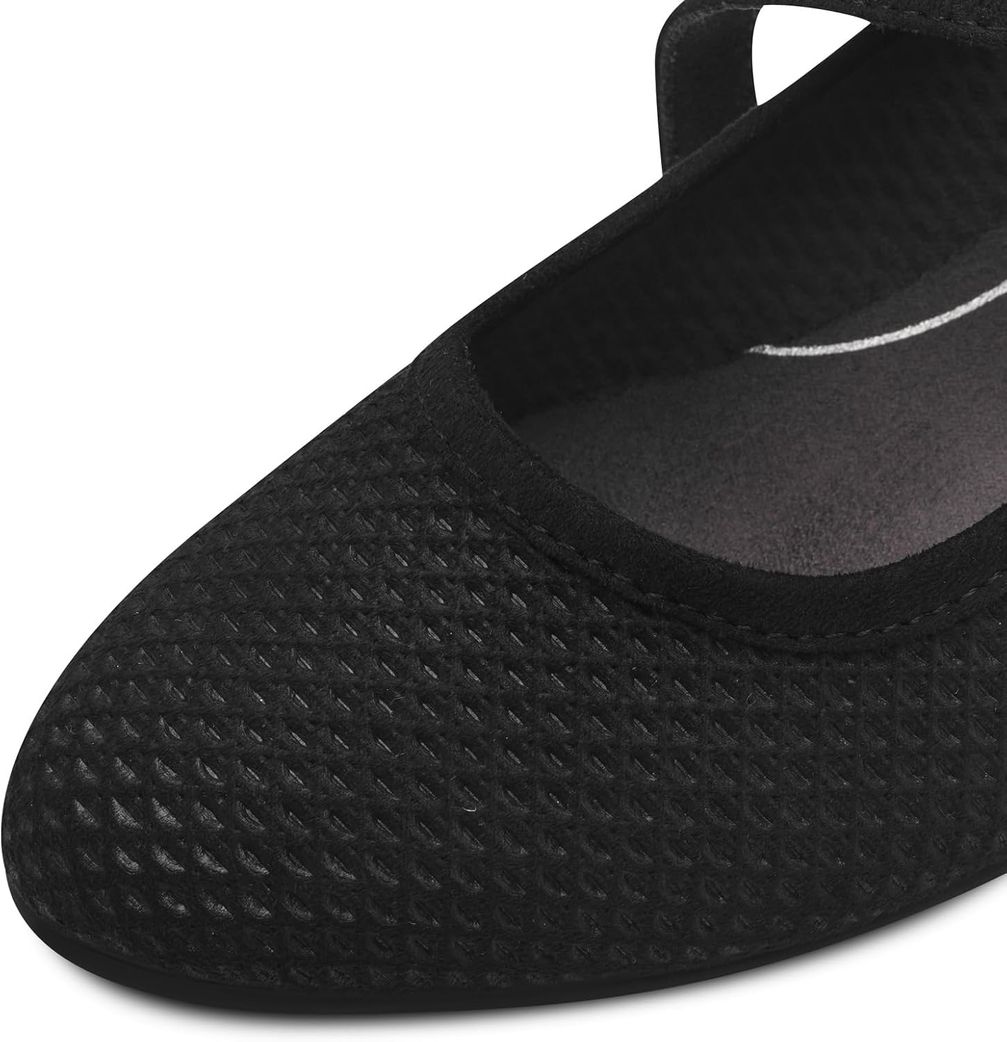 Detalle 2 de Jana 8-24363-42 – damskie płaskie czółenka Mary Jane, szerokość H