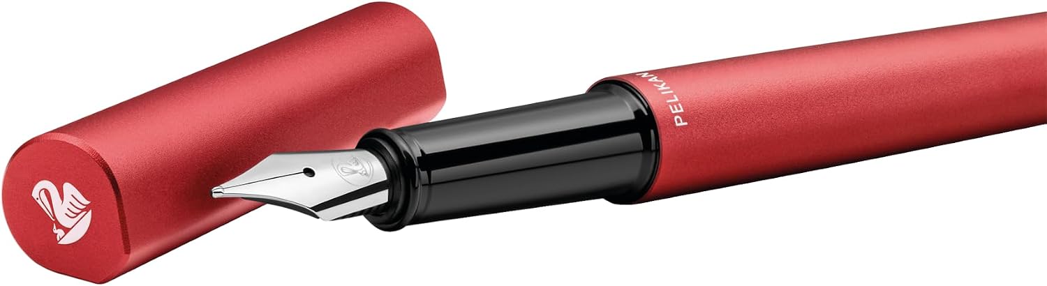 Detalle de FH P6 Ineo Elemente Fiery Red Etui – Füllhalter mit Edelstahlfeder und Edelstein-Tintenpatrone