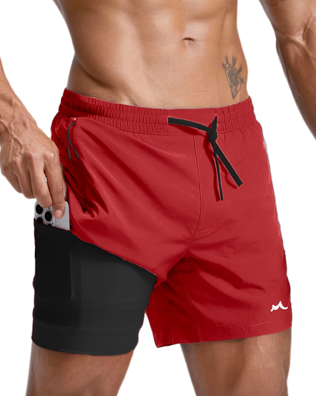 Thumbnail 2 de maamgic Men’s Athletic Running Shorts with Liner (Ultra Lightweight 5"/7")