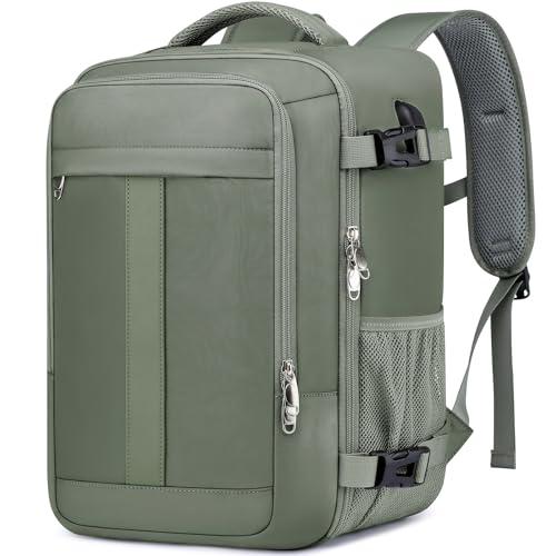 Detalle de PUSLOM Ryanair Cabin Bag 40x20x25cm Underseat 20L Small Travel Backpack – Green