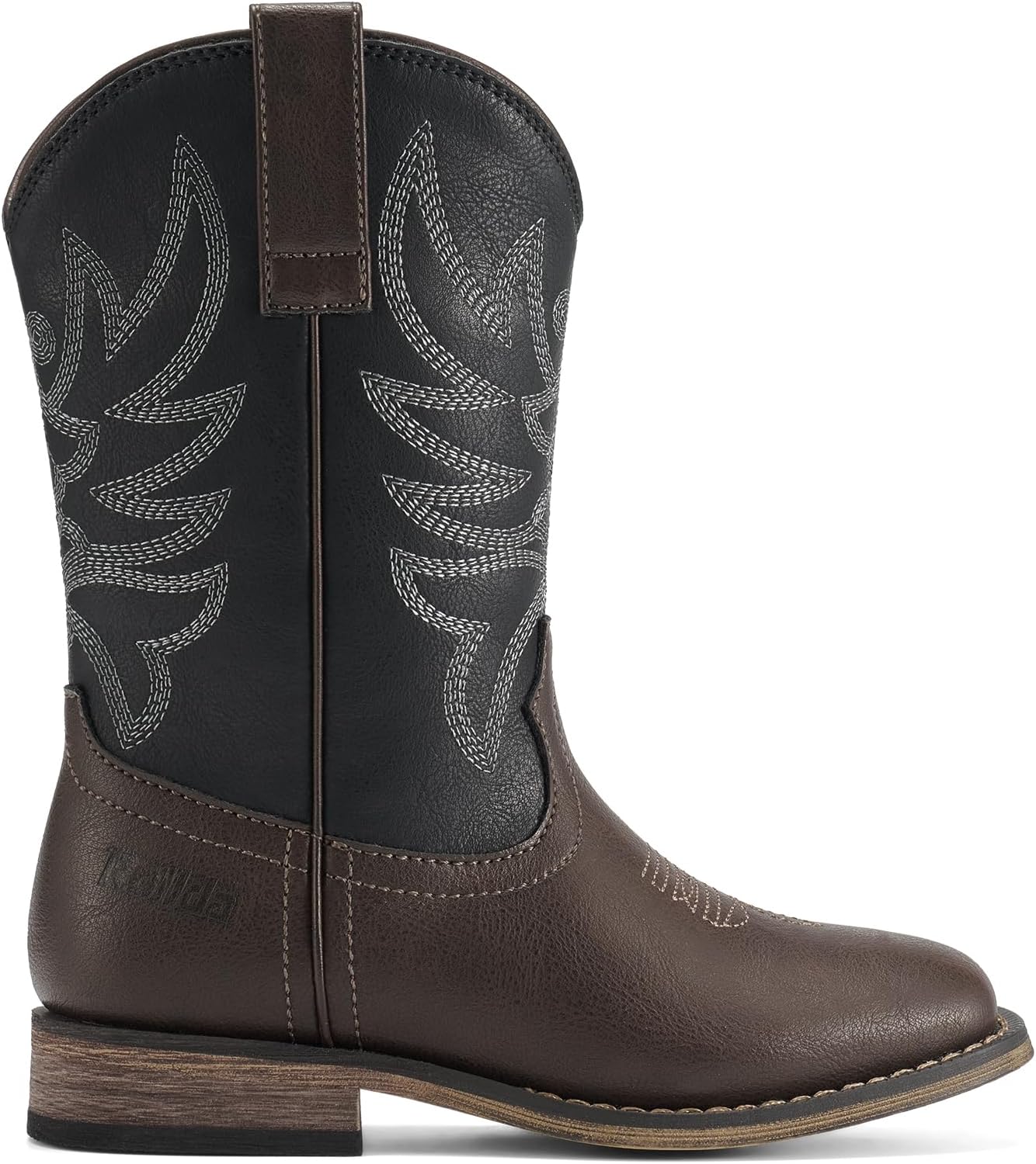 Thumbnail 5 de Rollda Kids Cowboy Boots, Square Toe Western Pull-On Boots for Boys and Girls
