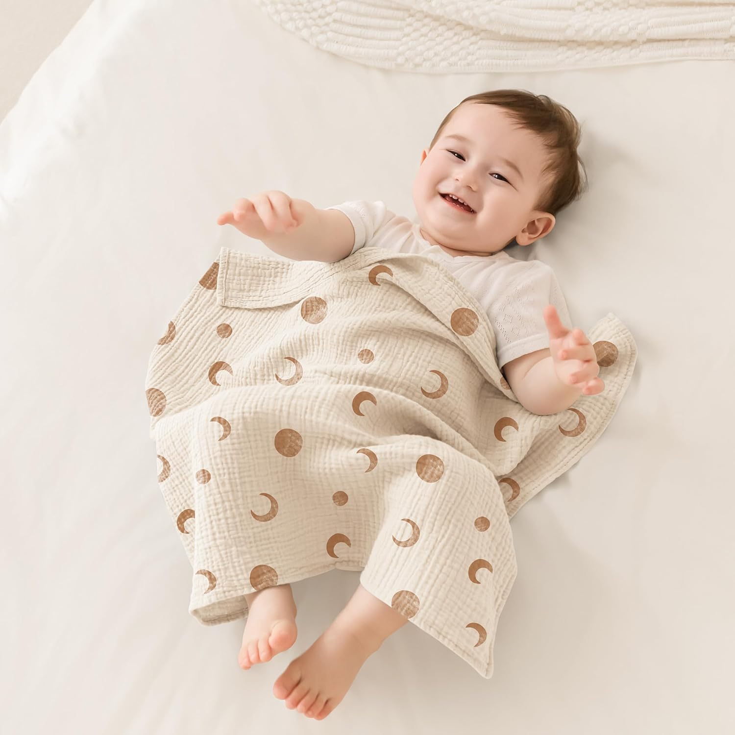 Thumbnail 1 de Susurration Mulltücher Baby Spucktücher 8er-Set (100% Baumwolle, 60x60 cm) – Musselin für Jungen und Mädchen