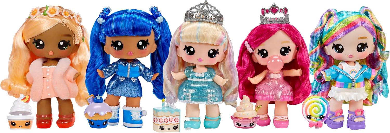 Detalle de Yummiland 120735-EUC – duża pachnąca lalka Bianca Bubblegum z zestawem do błyszczyka