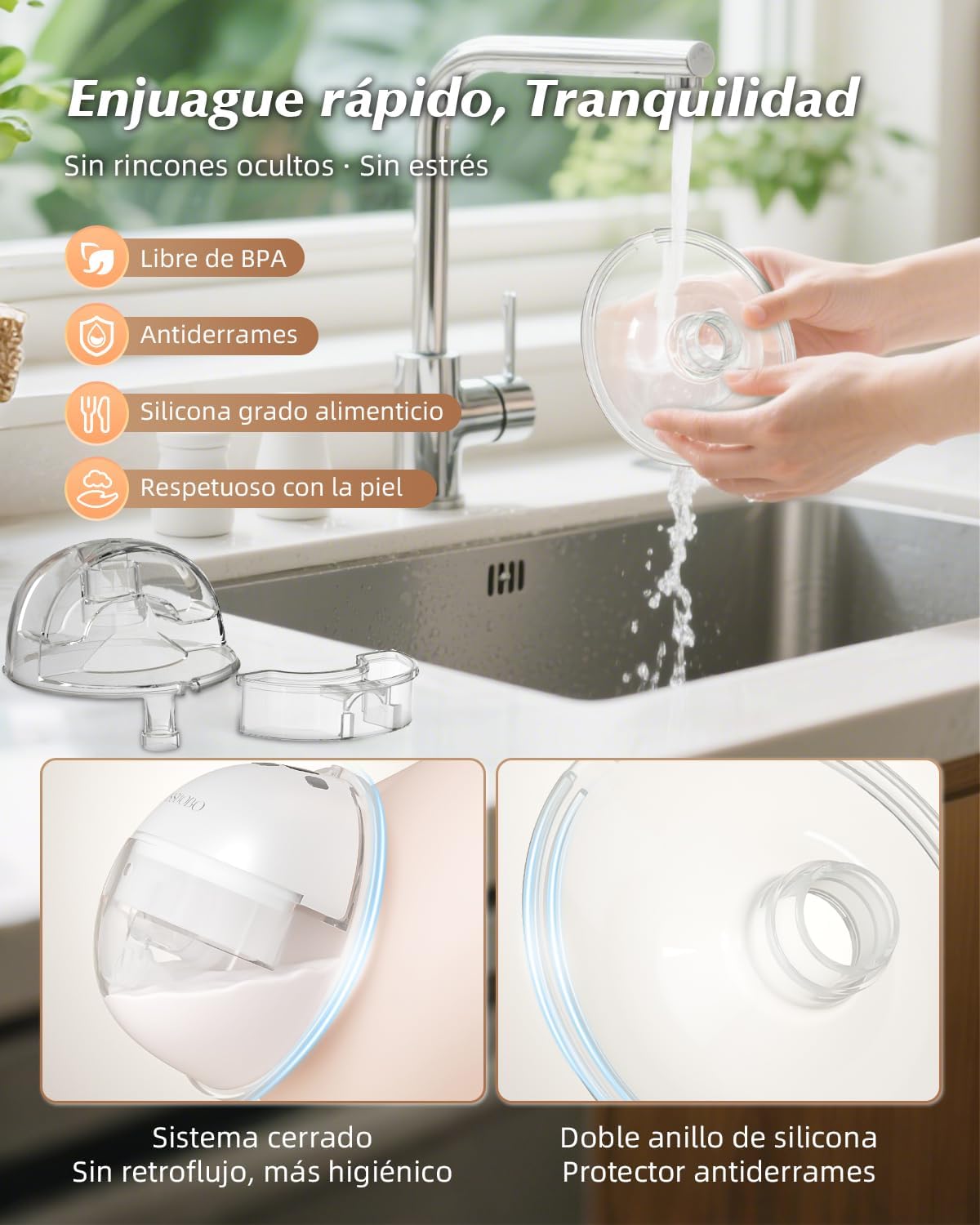 Thumbnail 6 de KISSBOBO K6 Sacaleches eléctrico doble 320mmHg