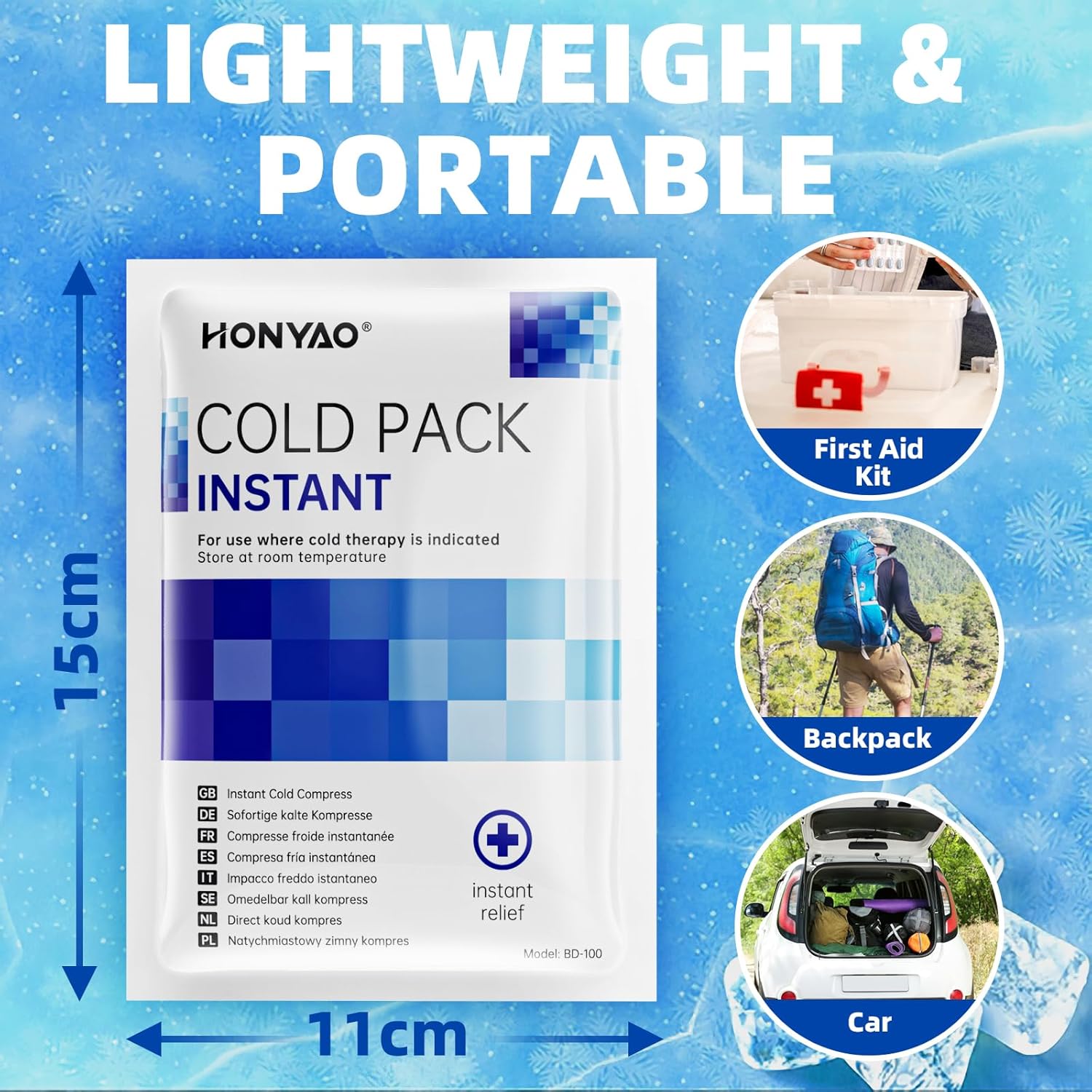 Thumbnail 2 de HONYAO Instant Ice Pack 9 Pack