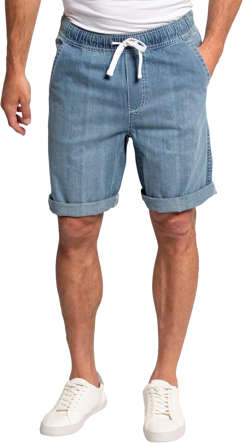 Detalle de JP 1880 Bermuda denim grande taille hommes Relaxed Fit - L à 8XL, 4 poches, taille élastique