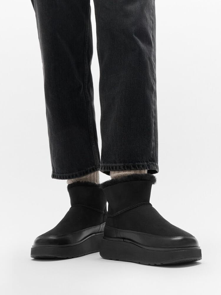 Thumbnail 6 de Fitflop Gen-Ff Lederstiefelette schwarz mit Microwobbleboard-Technologie