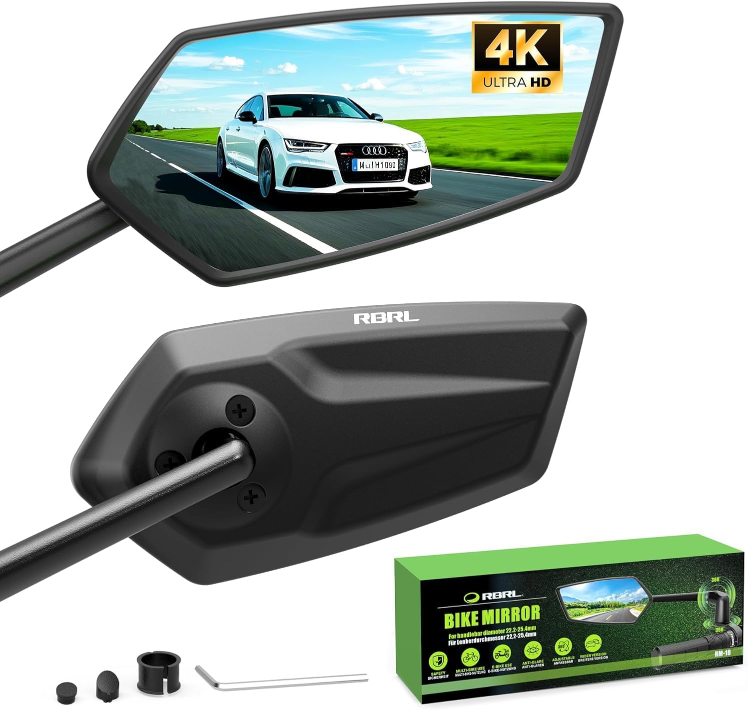 Thumbnail 6 de RBRL Fahrradspiegel 22,2-25,4 mm für Lenker