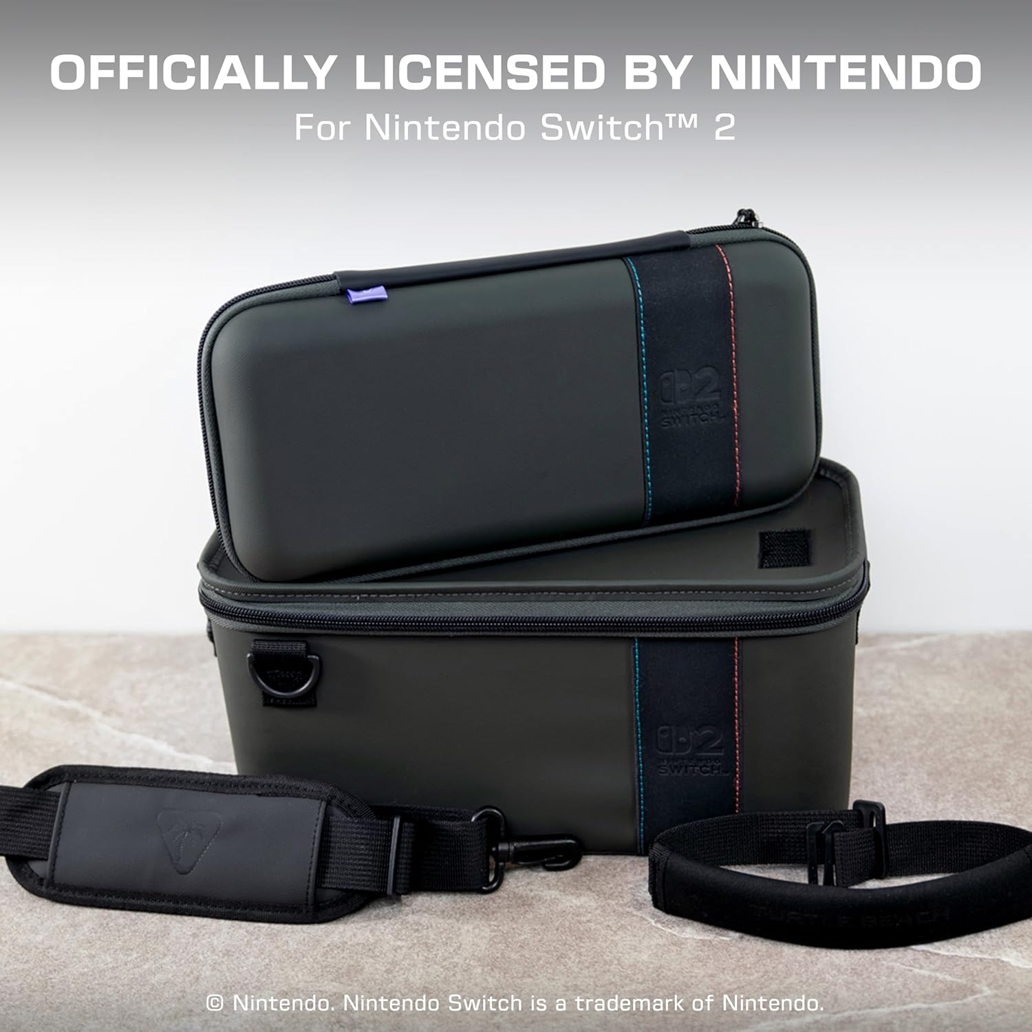 Thumbnail 1 de Turtle Beach PlayTrek 2-in-1 Case (Charcoal Black) for Nintendo Switch 2