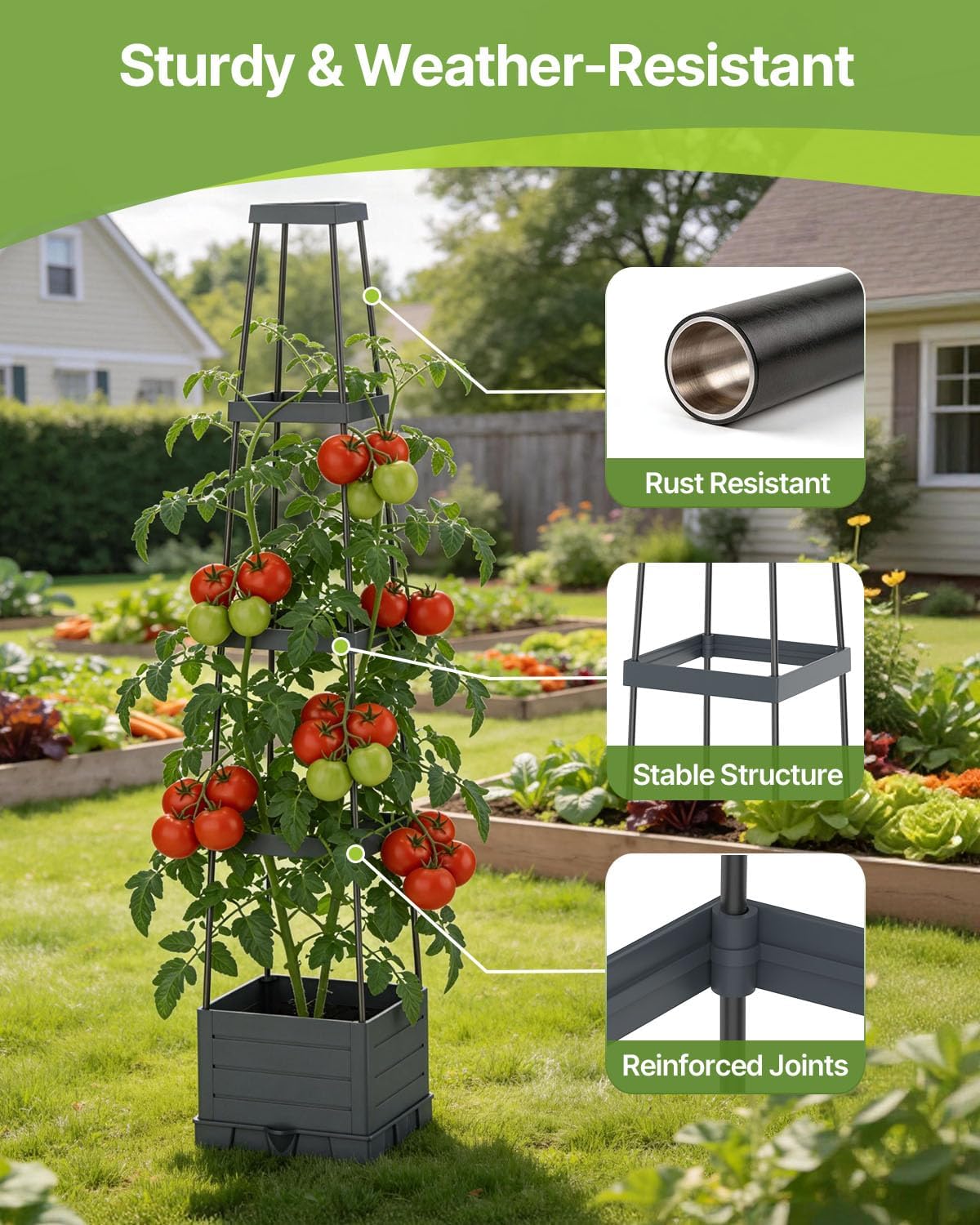 Detalle de Suteck Raised Garden Bed 2-Pack