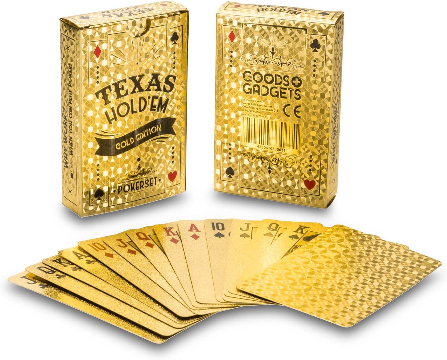 Thumbnail 6 de GOODS+GADGETS® 100% Plastic Poker Cards, Washable Double Deck, Red and Blue Backs