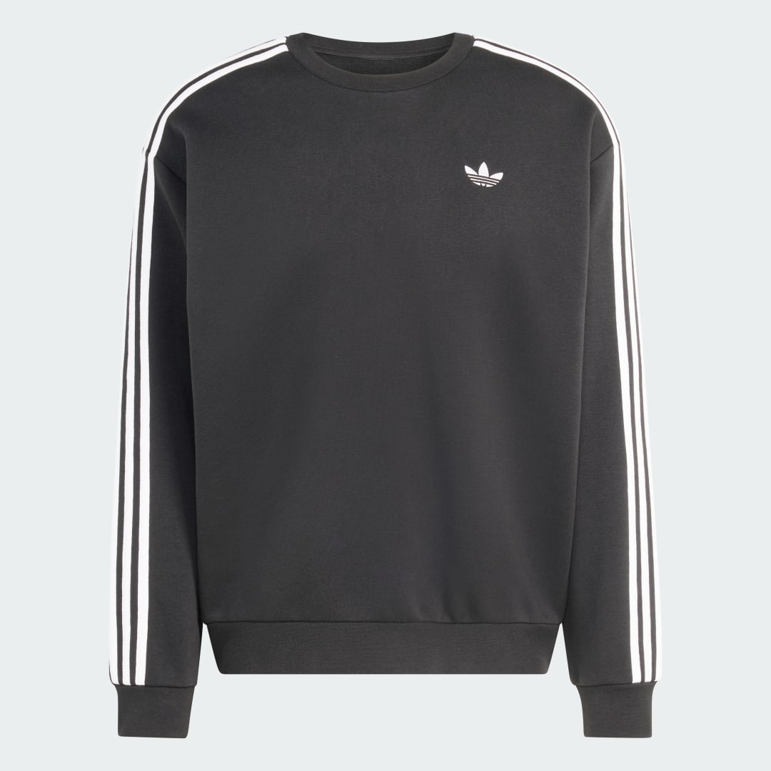 Detalle 2 de Sudadera de cuello redondo holgada Adicolor 3 Stripes de Adidas