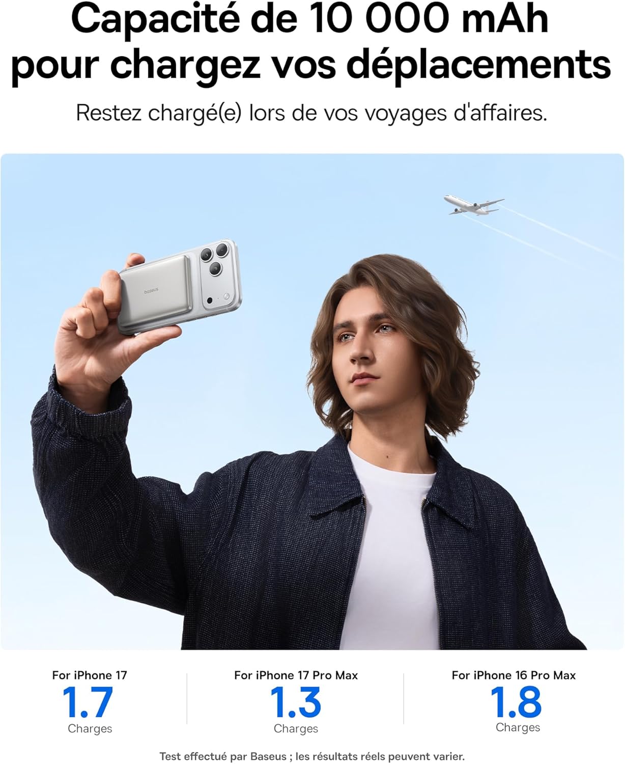 Thumbnail 5 de Baseus Picogo Powerbank 10000mAh Qi2 MagSafe – Ultra-fin, Charge rapide et Magnétique