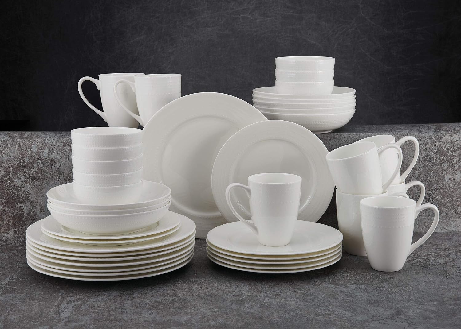 Thumbnail 3 de Mikasa Annabelle Bone China 40-Piece Dinnerware Set (Service for 8)