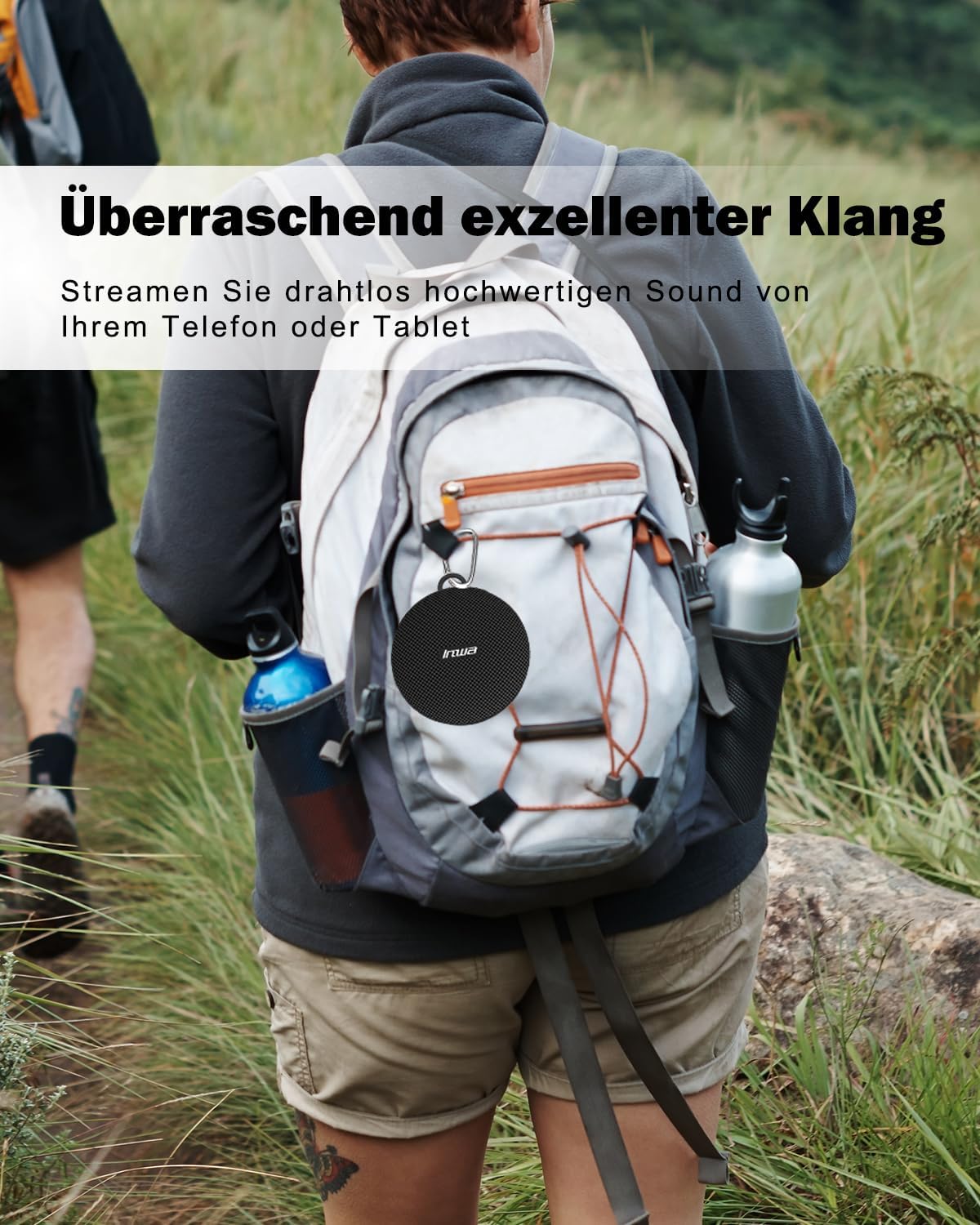 Thumbnail 2 de Inwa tragbarer Bluetooth-Fahrradlautsprecher (5 W, IPX7) mit Mikrofon, TF-Kartenmodus und Halterung