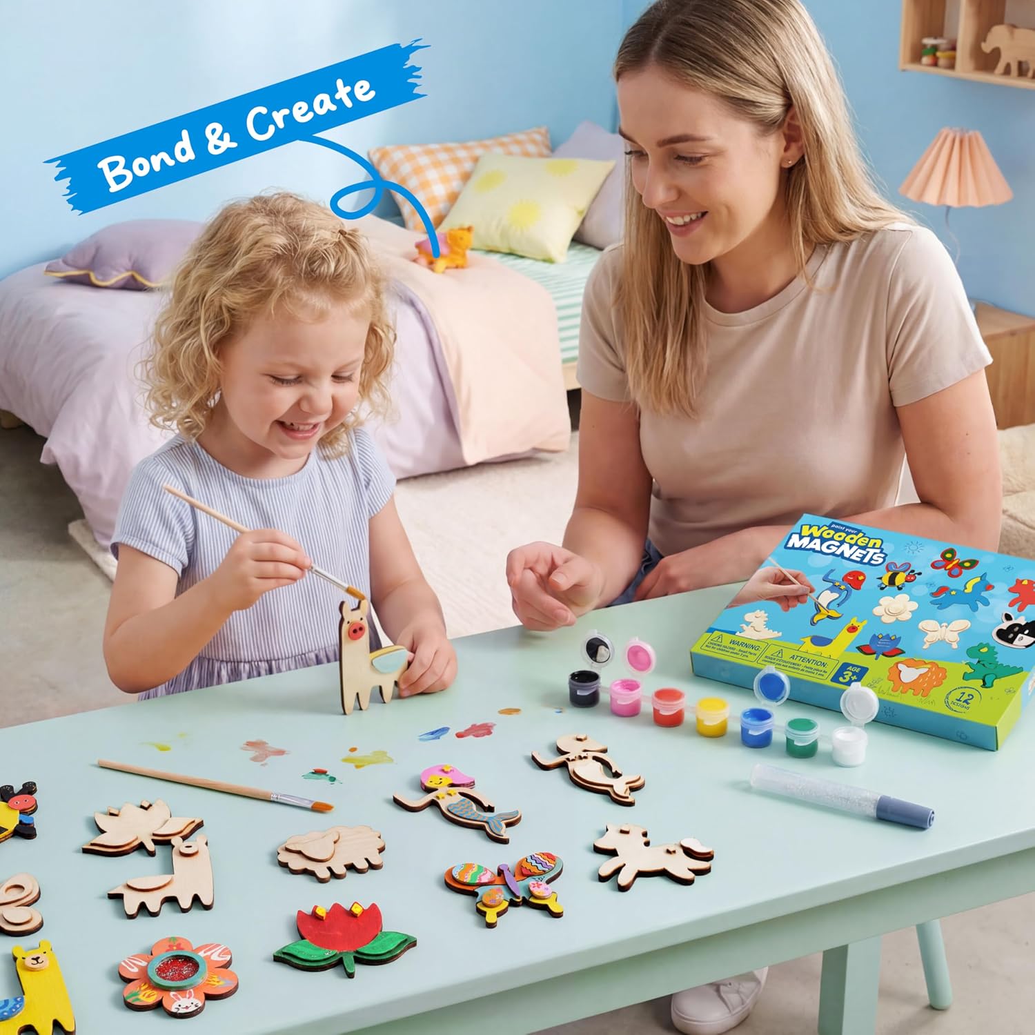 Thumbnail 6 de JOYIN 12 Wooden Magnet Painting Kit 🎨