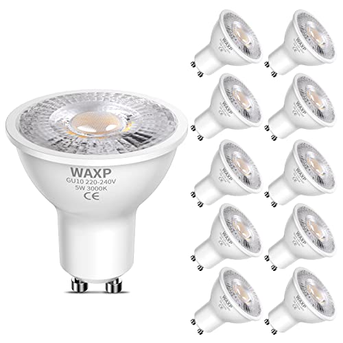 Imagen de WAXP GU10 LED Spot Light Bulbs Warm White 5W (3000K) 365lm – 10 Pack en OfertitasTOP