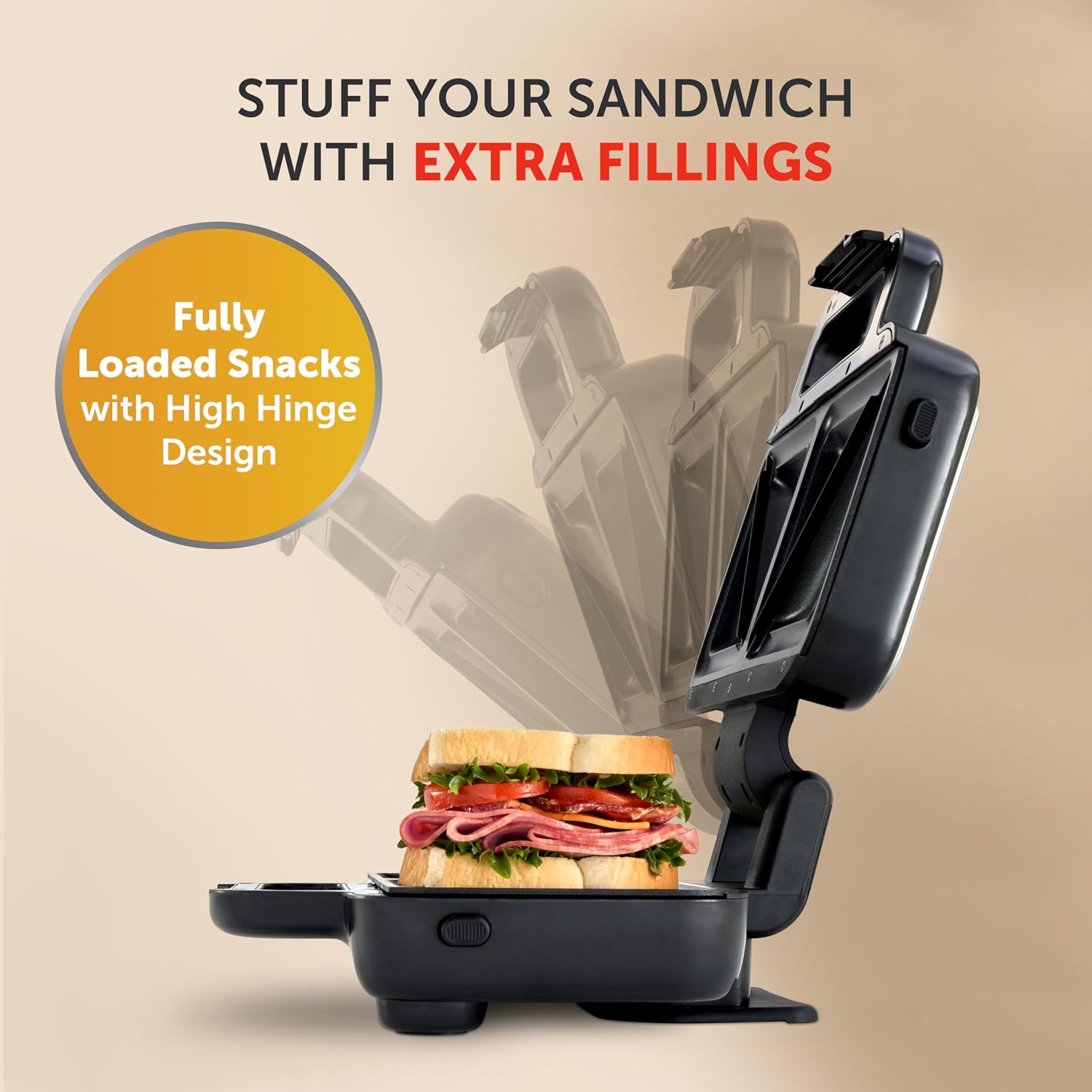 Thumbnail 2 de Breville Stuff 'n' Press Deep Fill Toastie Maker (2 Slice) – VST101