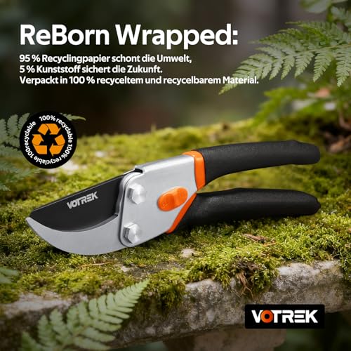Thumbnail 7 de VOTREK VT-C800 Bypass-Gartenschere 21,5 cm – Profi-Rosenschere mit SK5-Klinge