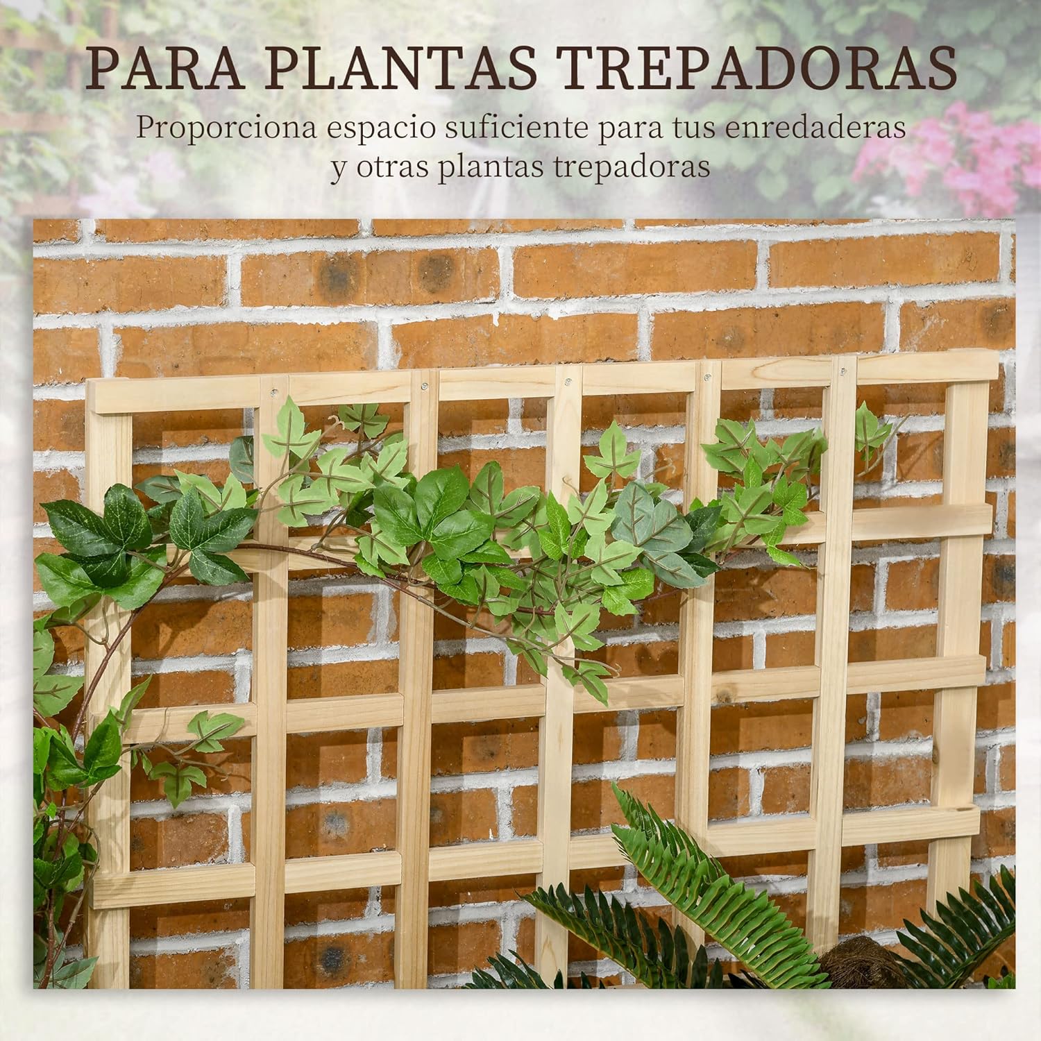 Detalle de Outsunny Huerto Urbano 3 niveles 95x95x110 cm