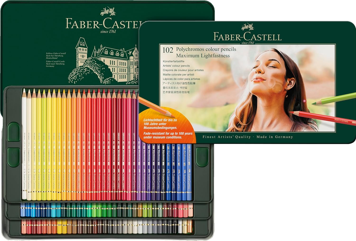 Thumbnail 5 de Faber-Castell Polychromos Colour Pencil 24‑Colour Tin – Lightfast, Durable and Versatile