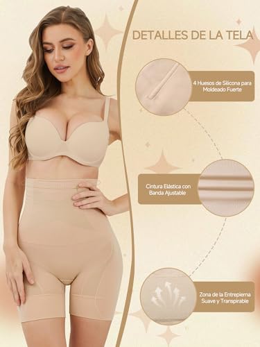 Detalle 2 de DIGZ Fajas Reductoras Mujer: Braga Postparto Invisible y Body Reductor