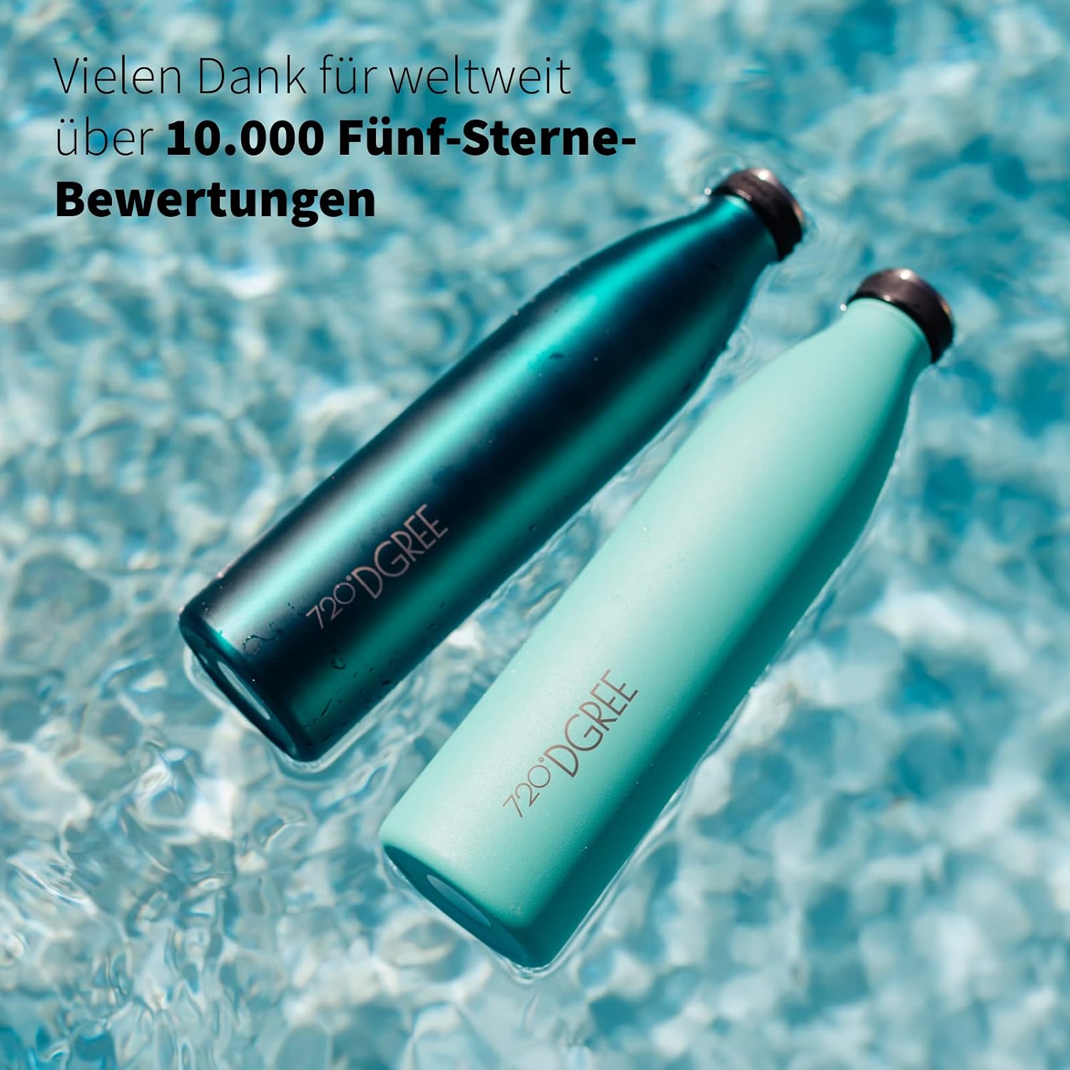 Detalle de 720°DGREE milkyBottle Edelstahl-Trinkflasche (500 ml) – doppelwandig, auslaufsicher & BPA-frei