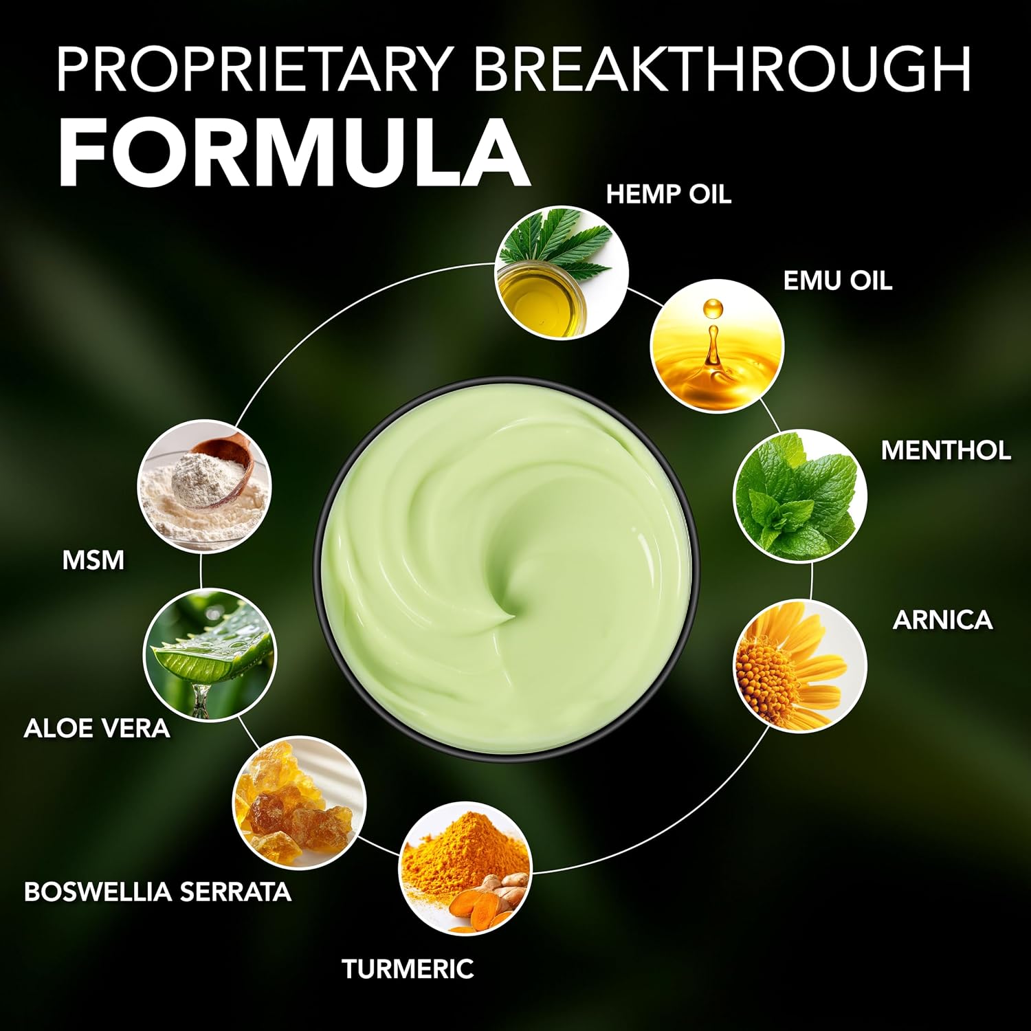 Detalle 2 de Hemp Cream - Maximum Strength with Natural Hemp Oil Extract Gel Rub