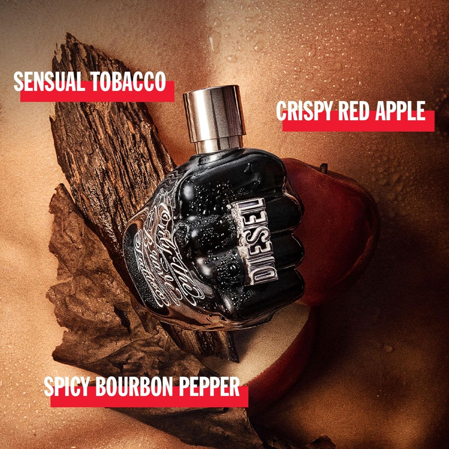 Thumbnail 2 de DIESEL Only The Brave Tattoo - Eau de Toilette Homme, Bois Ambrés, Pomme Granny Smith et Tabac Narguilé
