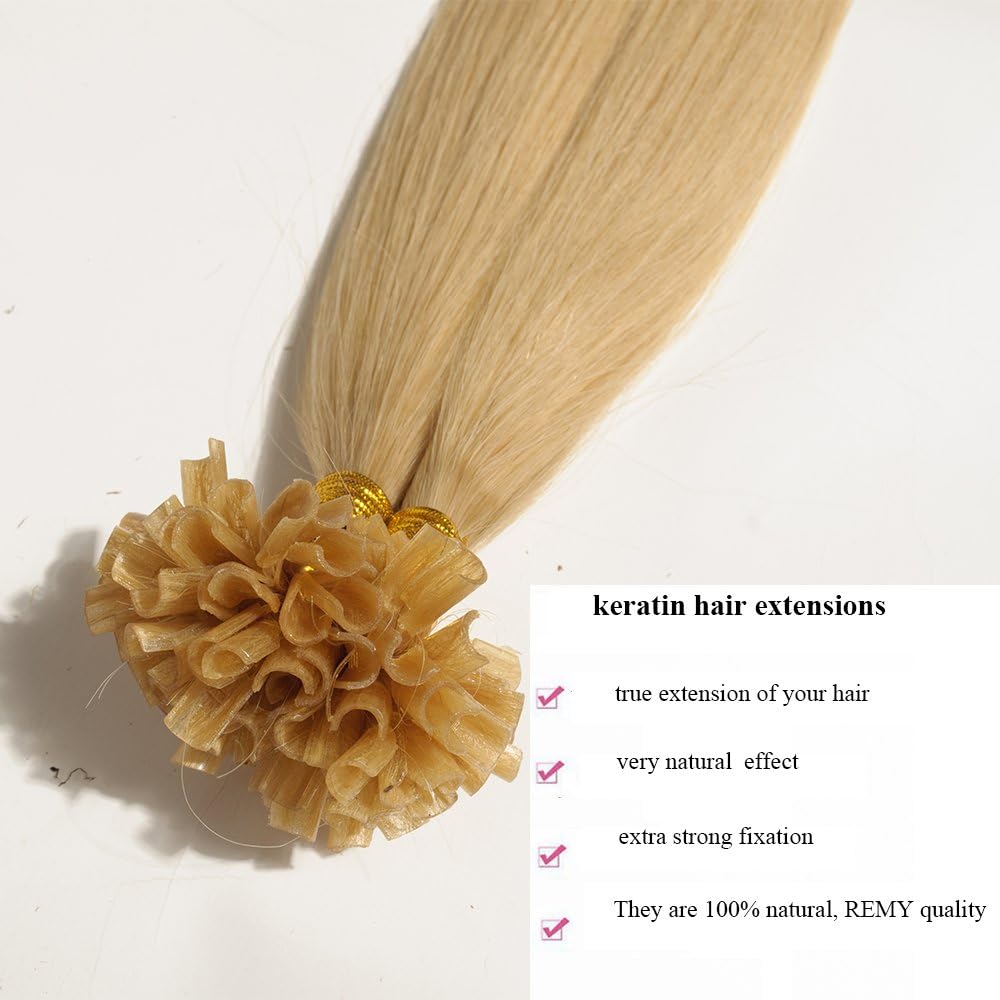 Thumbnail 3 de SEGO Extension con cheratina capelli veri 100 fasce 50 g, senza clip, 50 cm biondo naturale #24