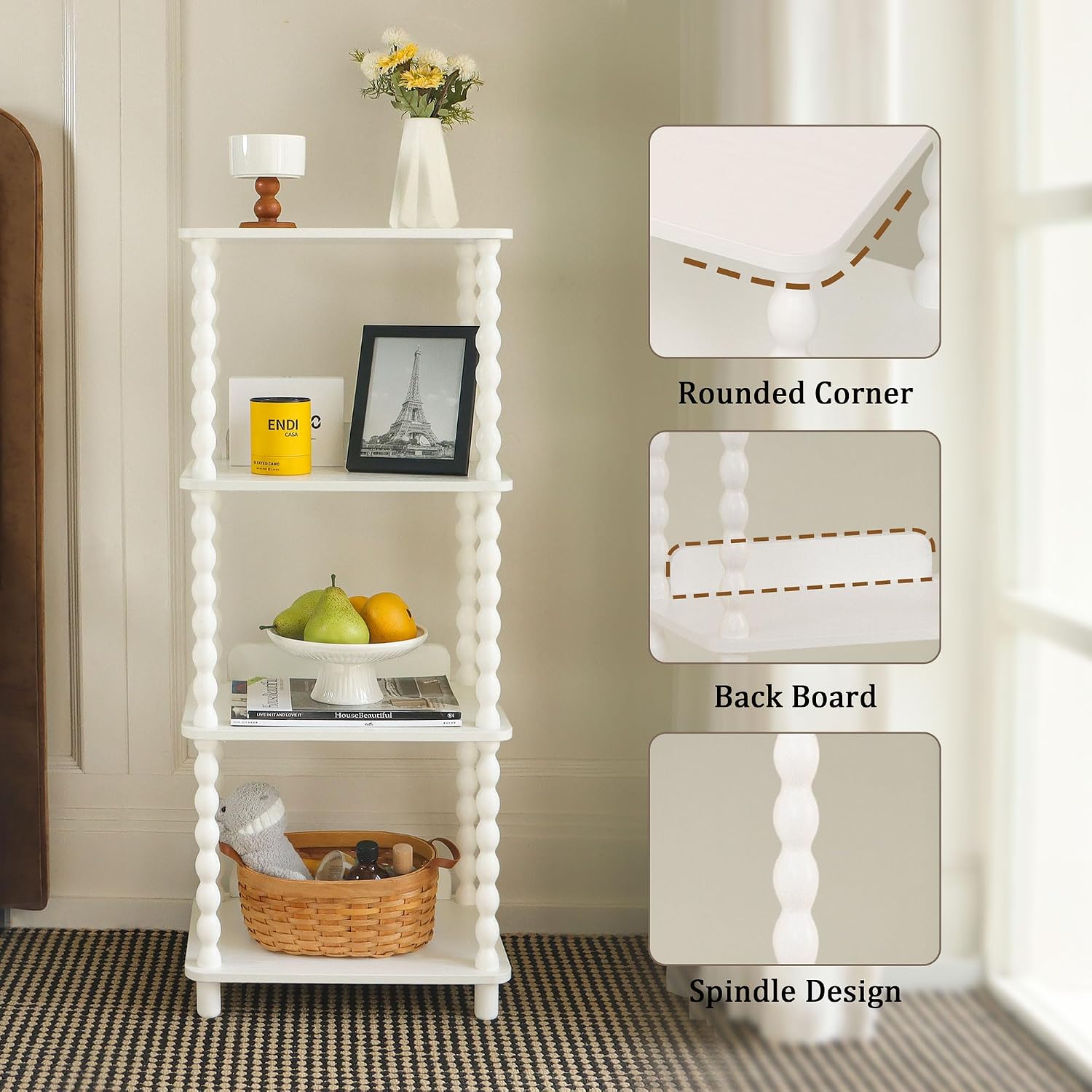 Detalle 2 de Fultyle 4-Tier Bookcase