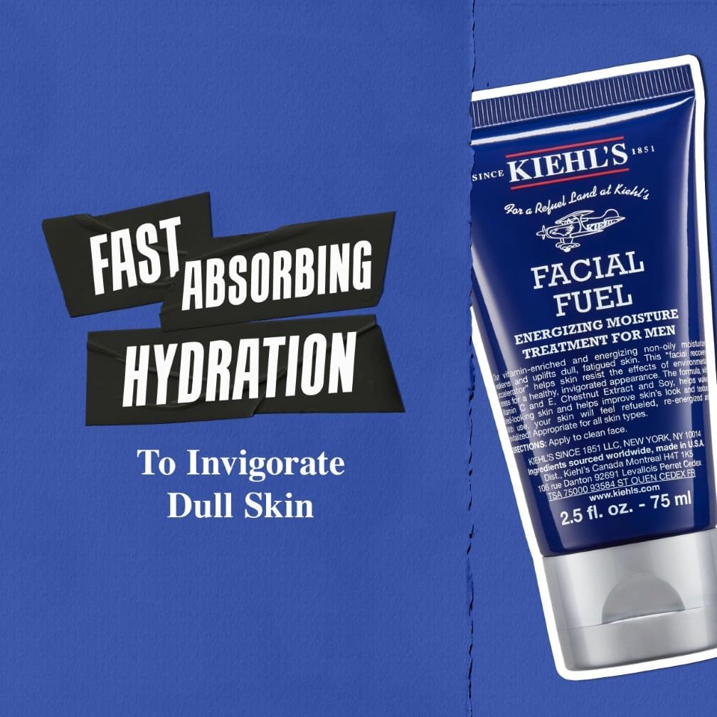 Detalle de Kiehl's Facial Fuel Moisturiser for Men – Energising Daily Care