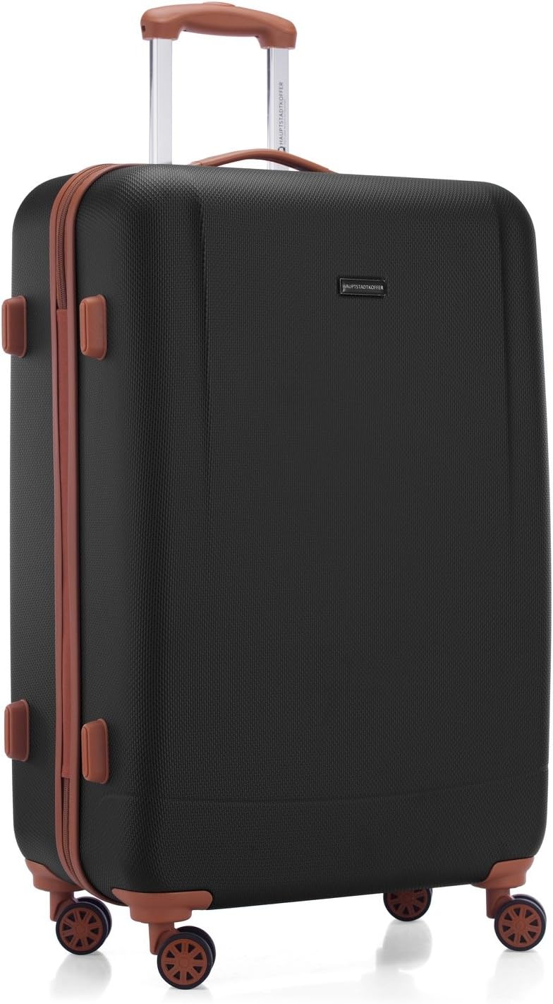 Thumbnail 5 de HAUPTSTADTKOFFER Wannsee – Valise Rigide Grande 94 L, 77 cm, 4 Roues TSA Noir/Marron