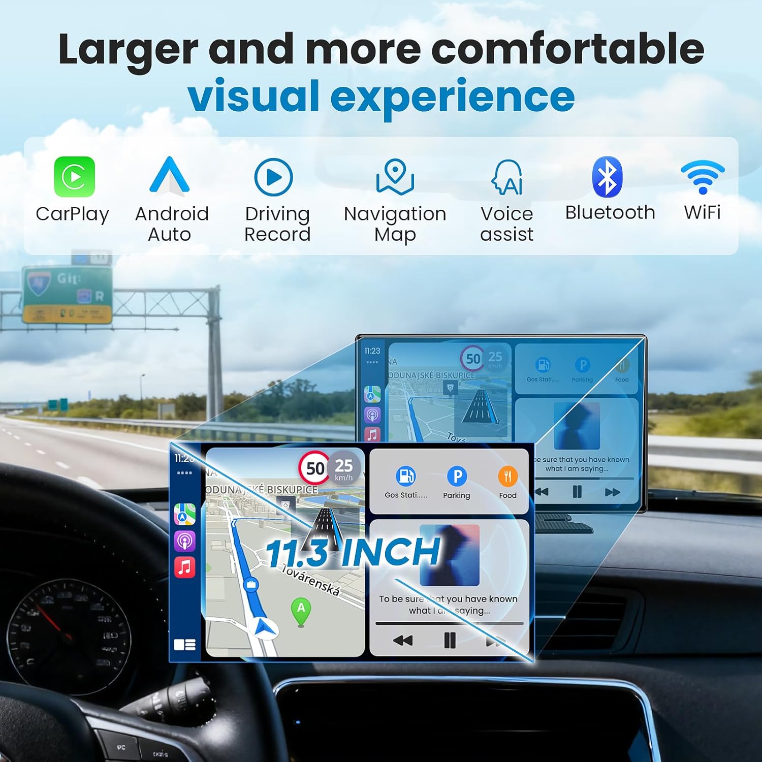 Detalle 2 de Portable CarPlay Screen 11.3-inch Wireless