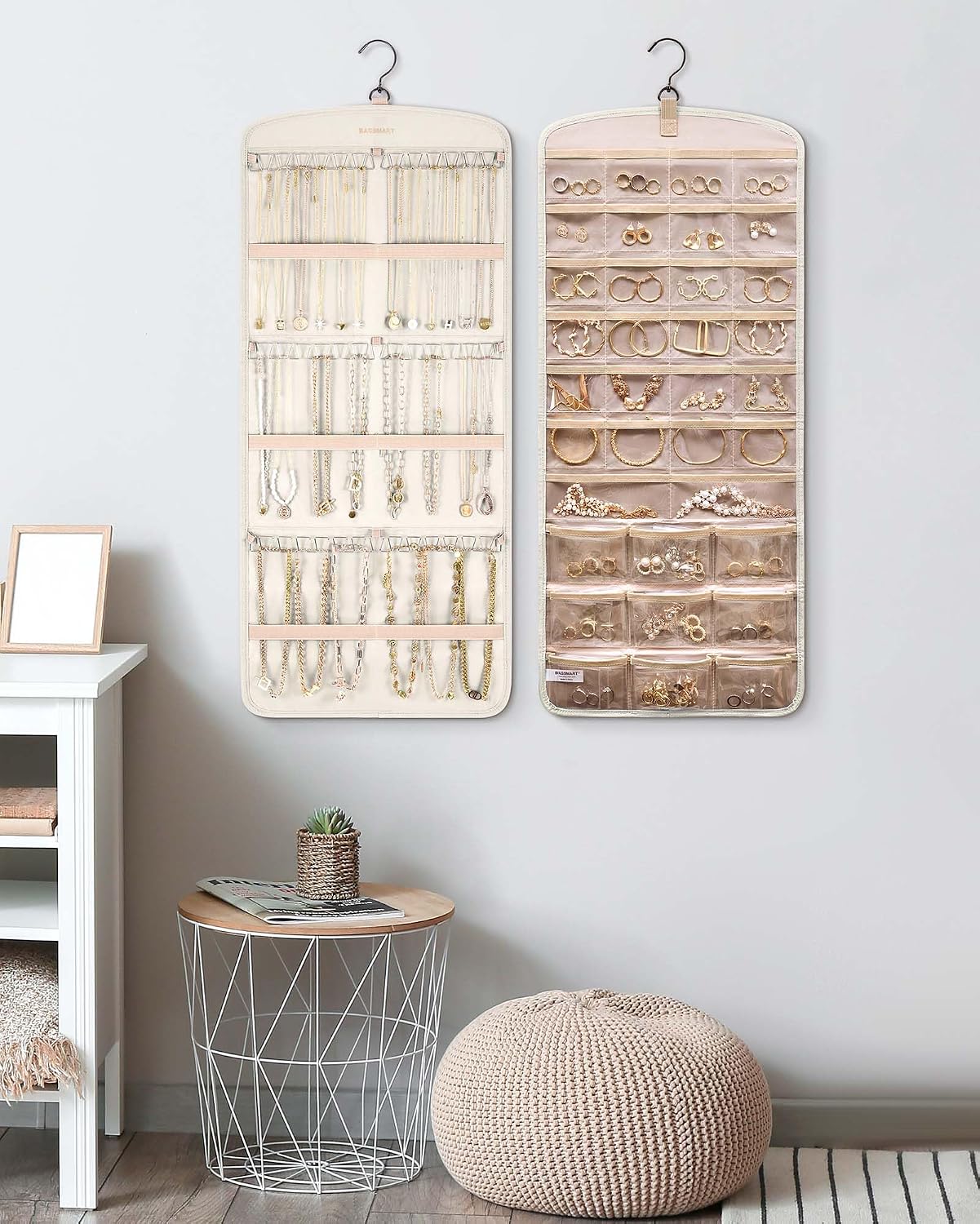 Thumbnail 6 de BAGSMART Hanging Jewelry Organizer, Beige