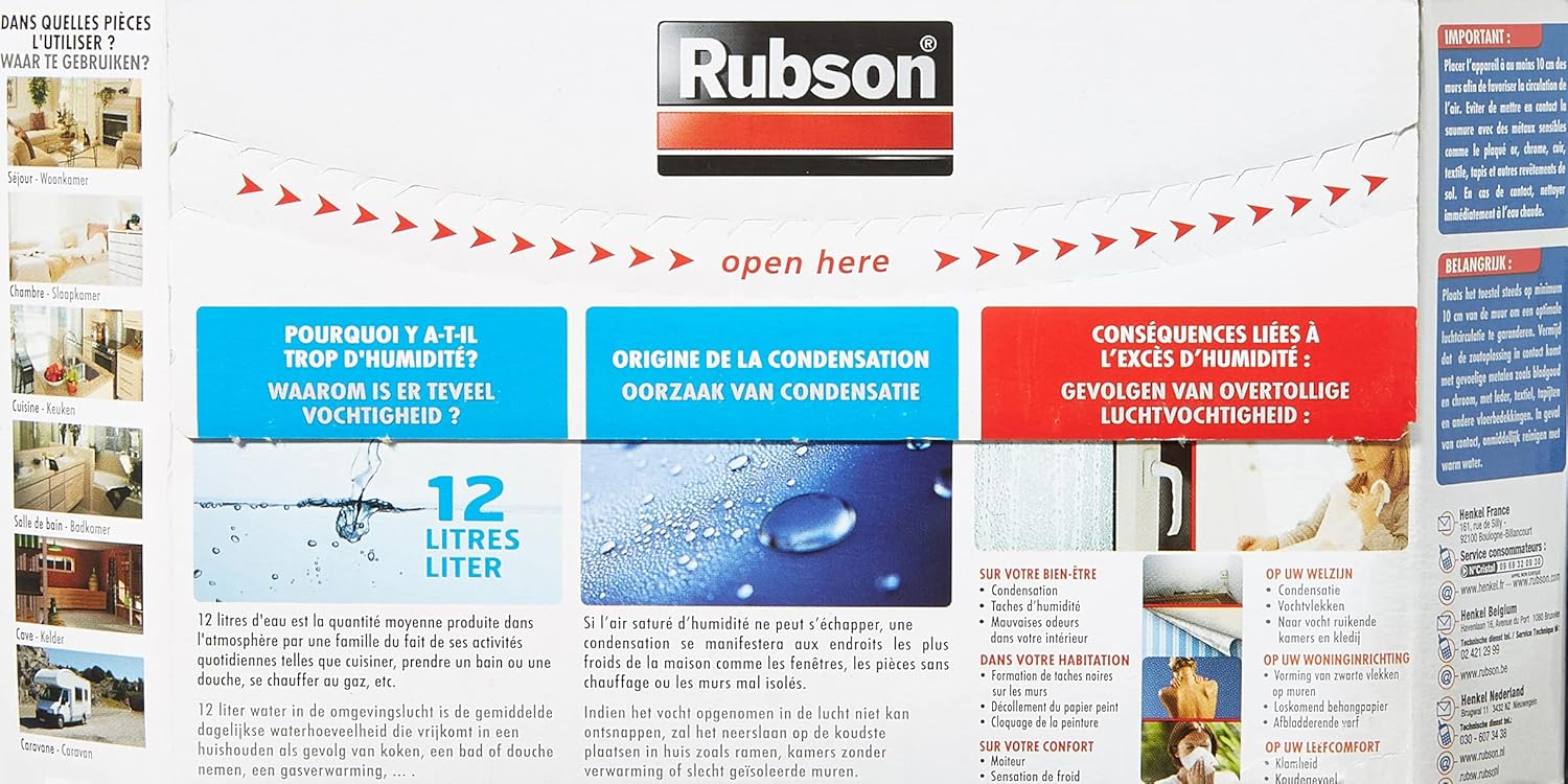 Thumbnail 2 de Rubson Recharge Tab Basic 1852170, ricariche per deumidificatore (4 pezzi) bianche