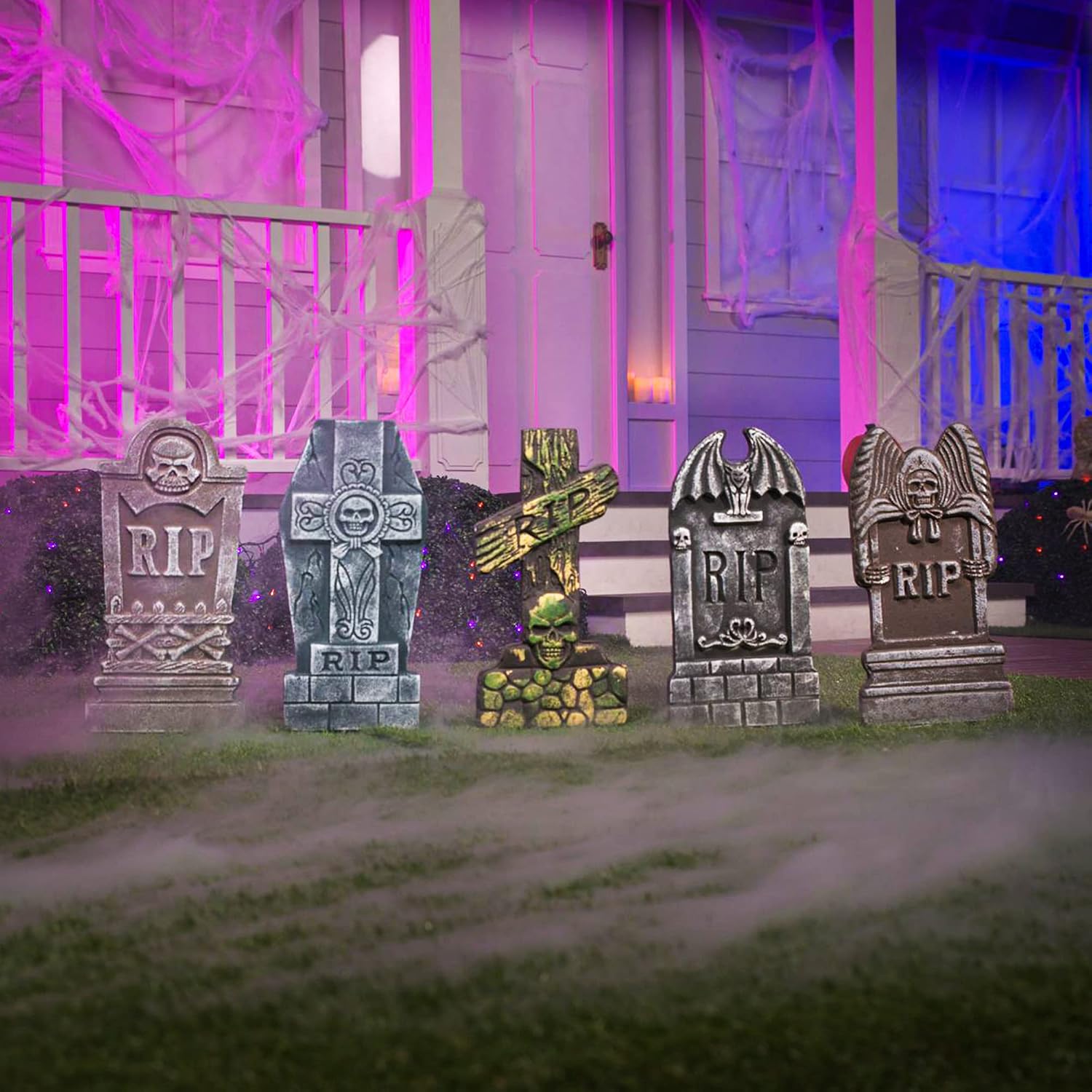 Thumbnail 6 de JOYIN 10519 Halloween-grafstenen van schuim, 43,2 cm, met metalen haringen