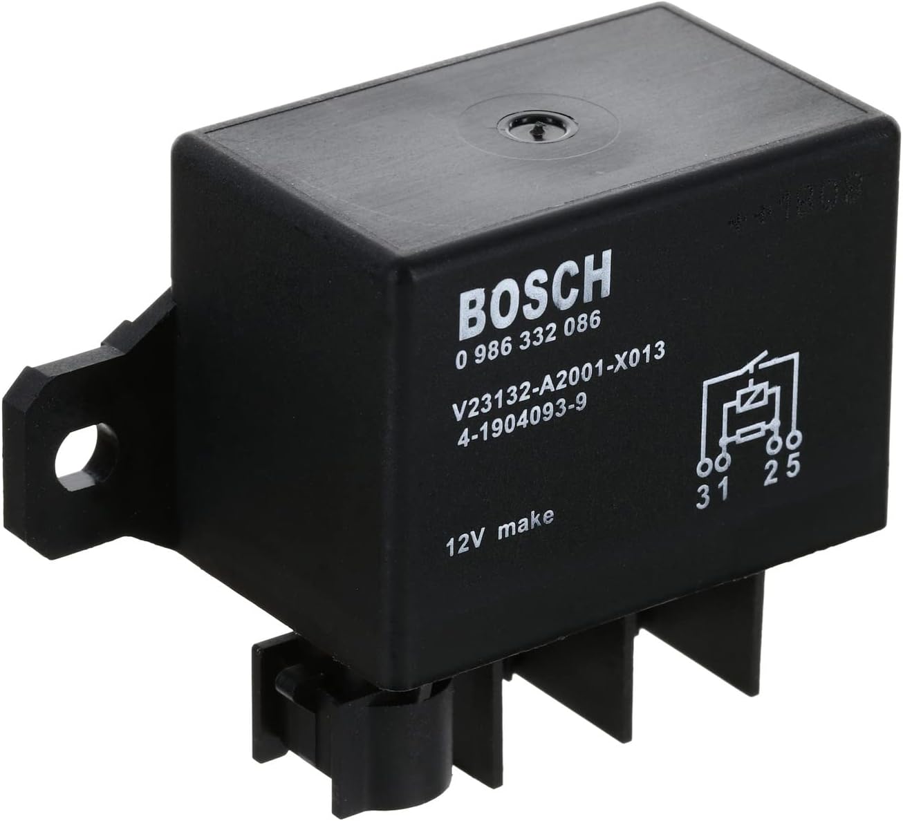 Detalle de Relais de Puissance Bosch 0986332086 – 12V, 150A, IP5K4, -40 °C à 100 °C
