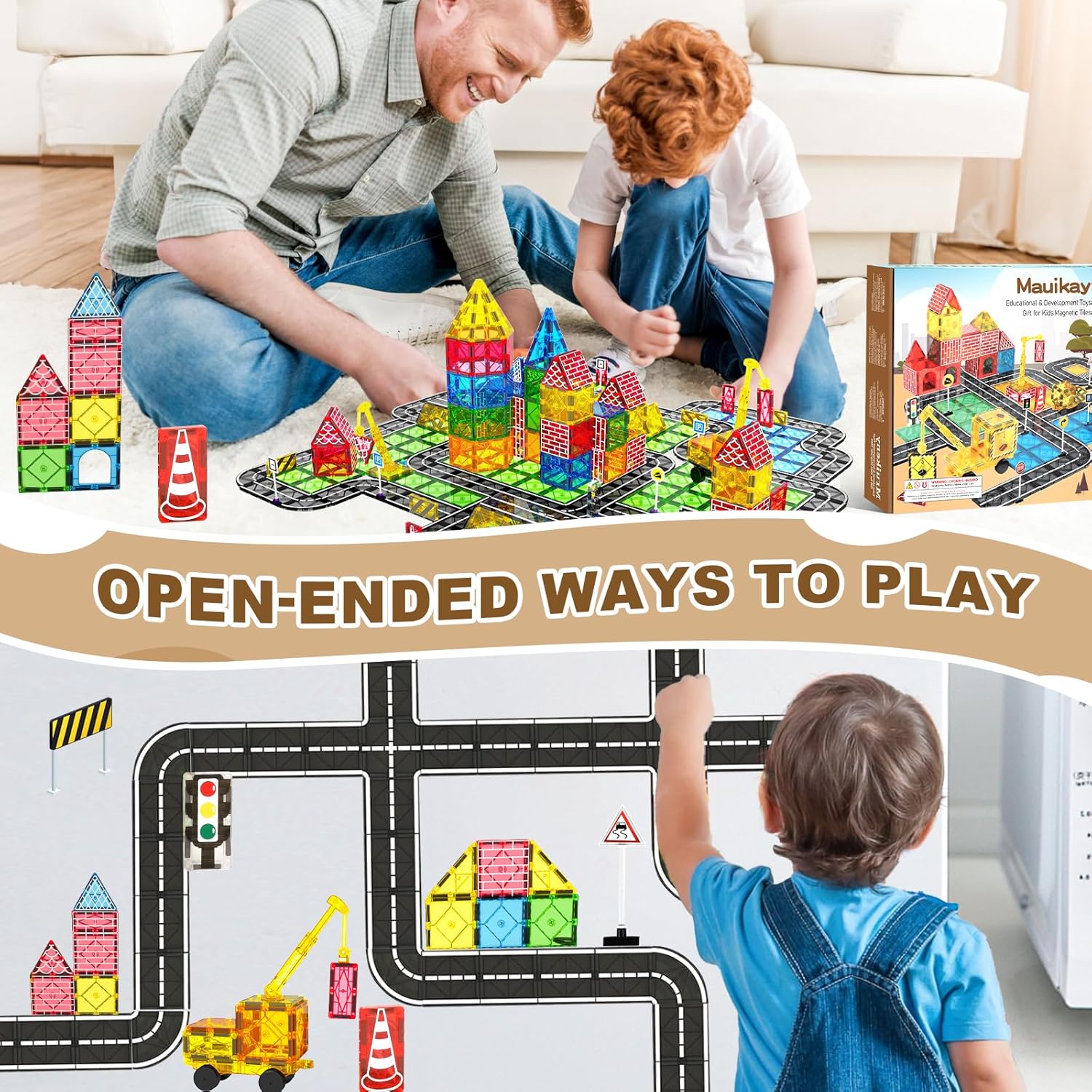 Thumbnail 1 de Magnetic Road Tiles with Extendable Magnetic Crane