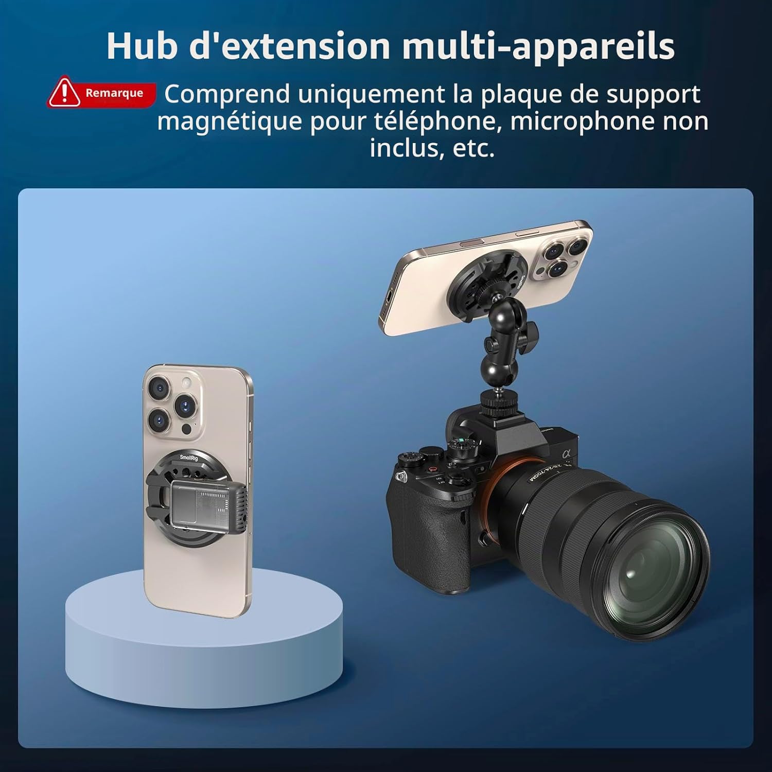 Detalle 2 de SMALLRIG 5155 support magnétique iPhone 41 g