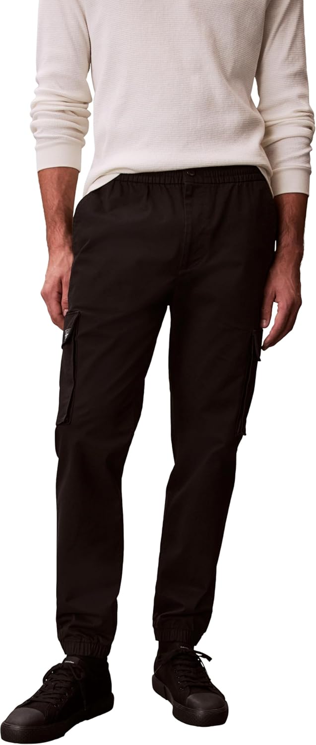 Detalle de Calvin Klein Pantalon Cargo Homme – Skinny Fit en coton confortable