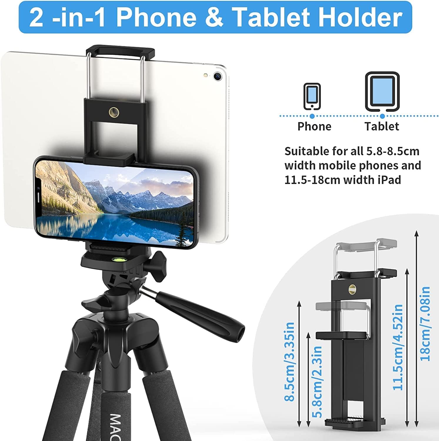 Detalle de MACTREM Handy Stativ 165 cm für Smartphone