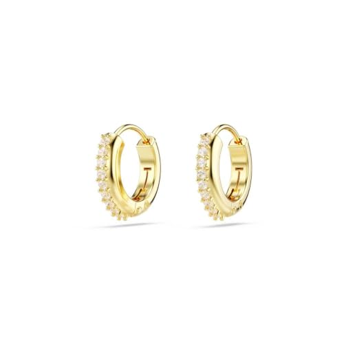 Thumbnail 7 de Swarovski Matrix Hoop Earrings – Clear Crystals in Gold-Tone Setting