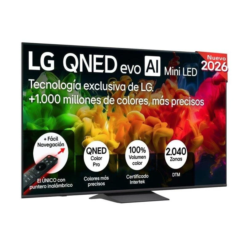 Detalle de LG QNED81B6A 75" QNED MiniLED 4K HDR 60Hz con WebOS: experiencia cinema en casa