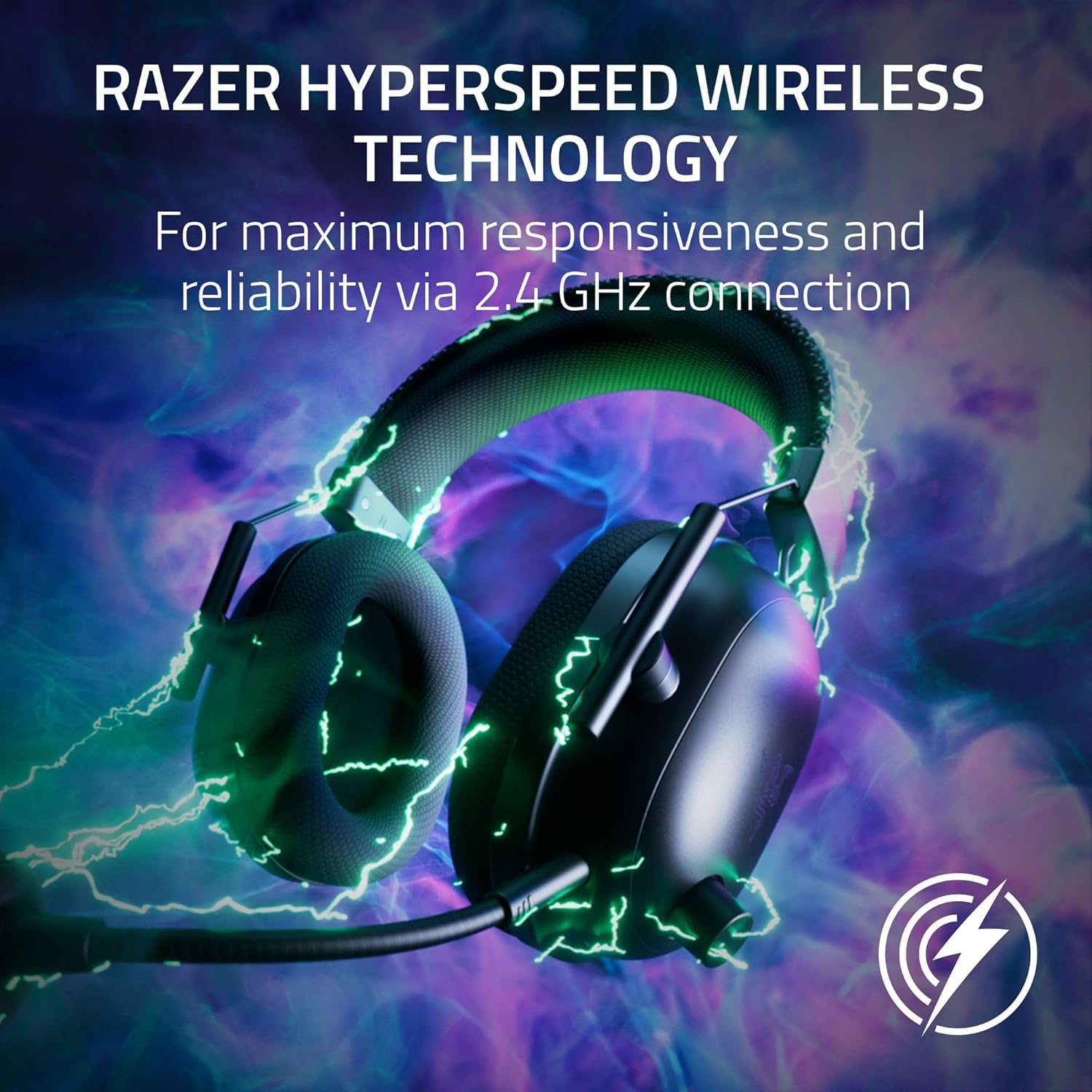 Thumbnail 3 de Razer BlackShark V2 Pro Wireless Gaming Headset (PlayStation) with 70hr Battery, 50mm Drivers, and Super Wideband Mic - White
