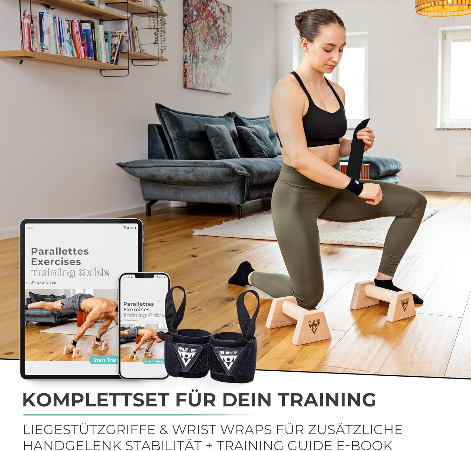 Thumbnail 5 de PULLUP & DIP Liegestützgriffe aus Holz 1,3 kg