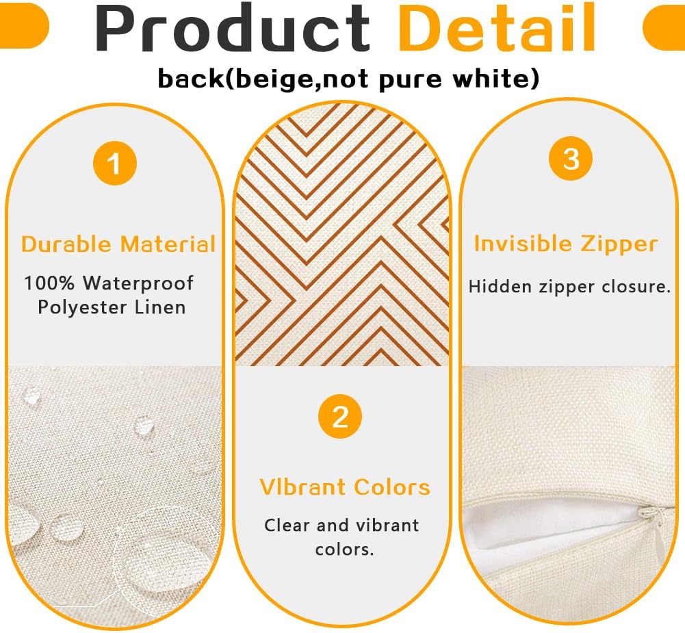 Thumbnail 4 de RABUSOFA Outdoor Pillow Covers 18x18 Inch
