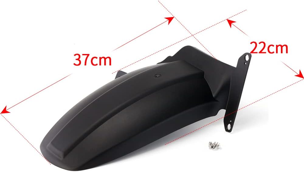 Detalle 2 de Modeer Prolunga ParaFango Posteriore per Moto NC700 NC750 S/X (2012-2025) in ABS Nero