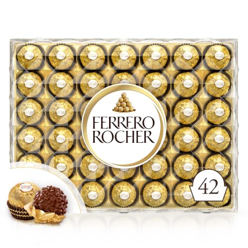 Detalle de Ferrero Rocher Christmas Chocolate Box, 42 Chocolates, 525g
